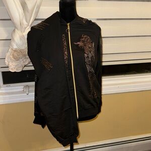 BRAND NEW WOMENS SWEATER ABD SWEATPANTS FOR SALE bedazzled SIZE EU(46)